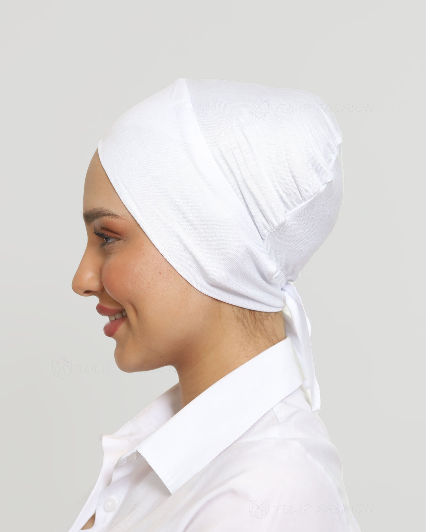 Cap - Cross Tie-back - White