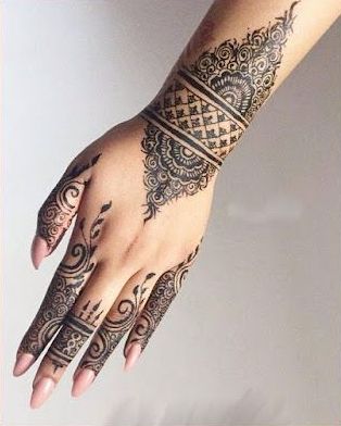 Henna natural temporary tattoo - Black