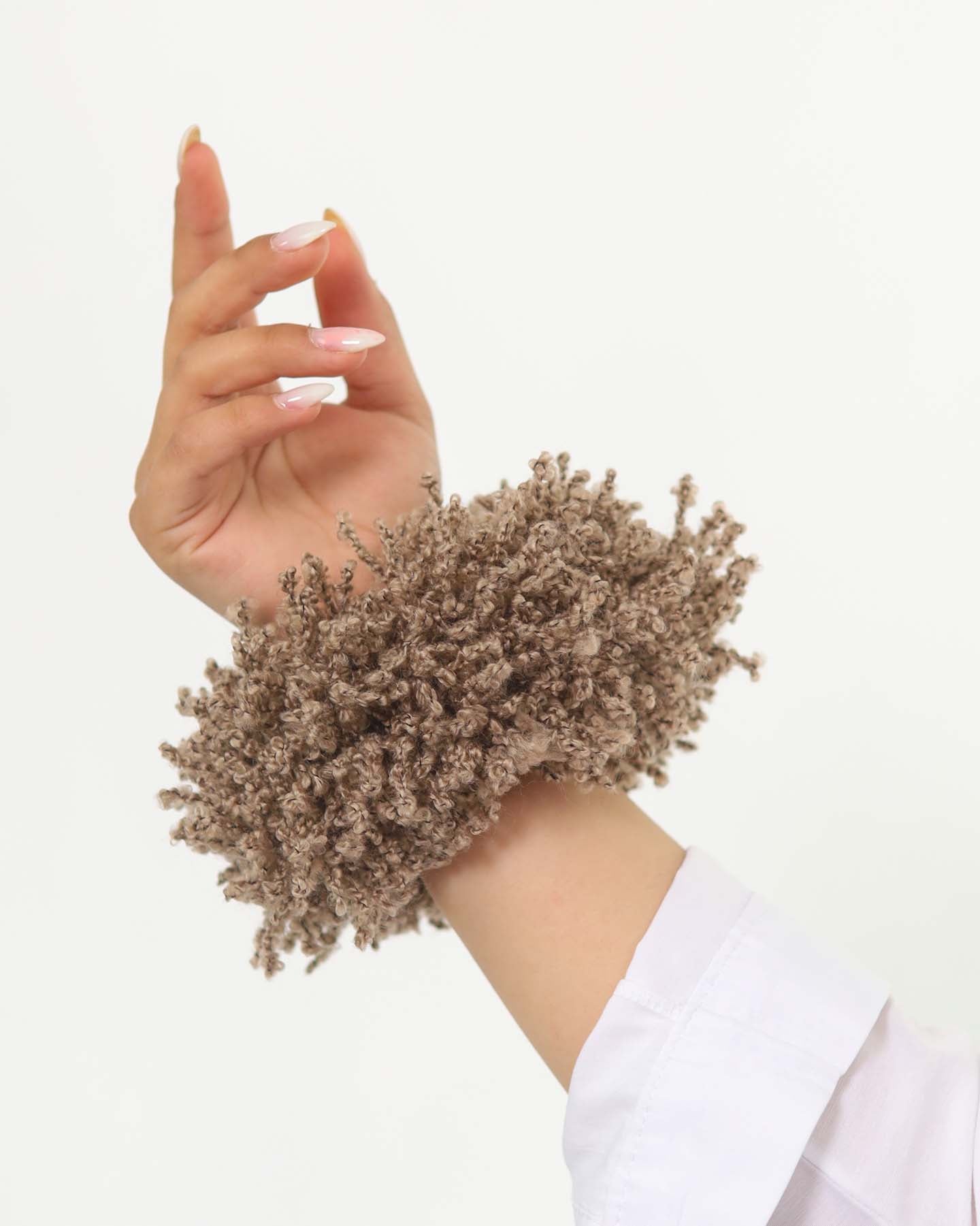 Hair tie - Fluffy - Brown