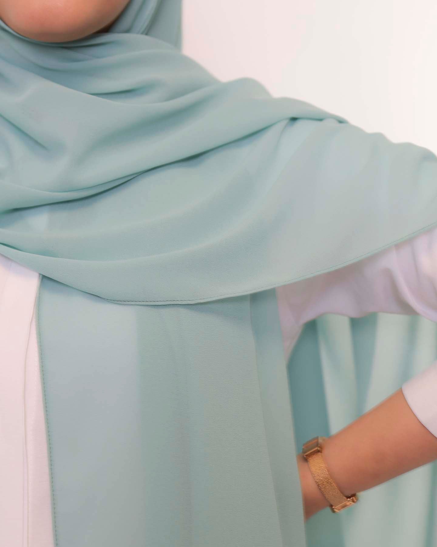 Premium Chiffon Hijab - Turquoise