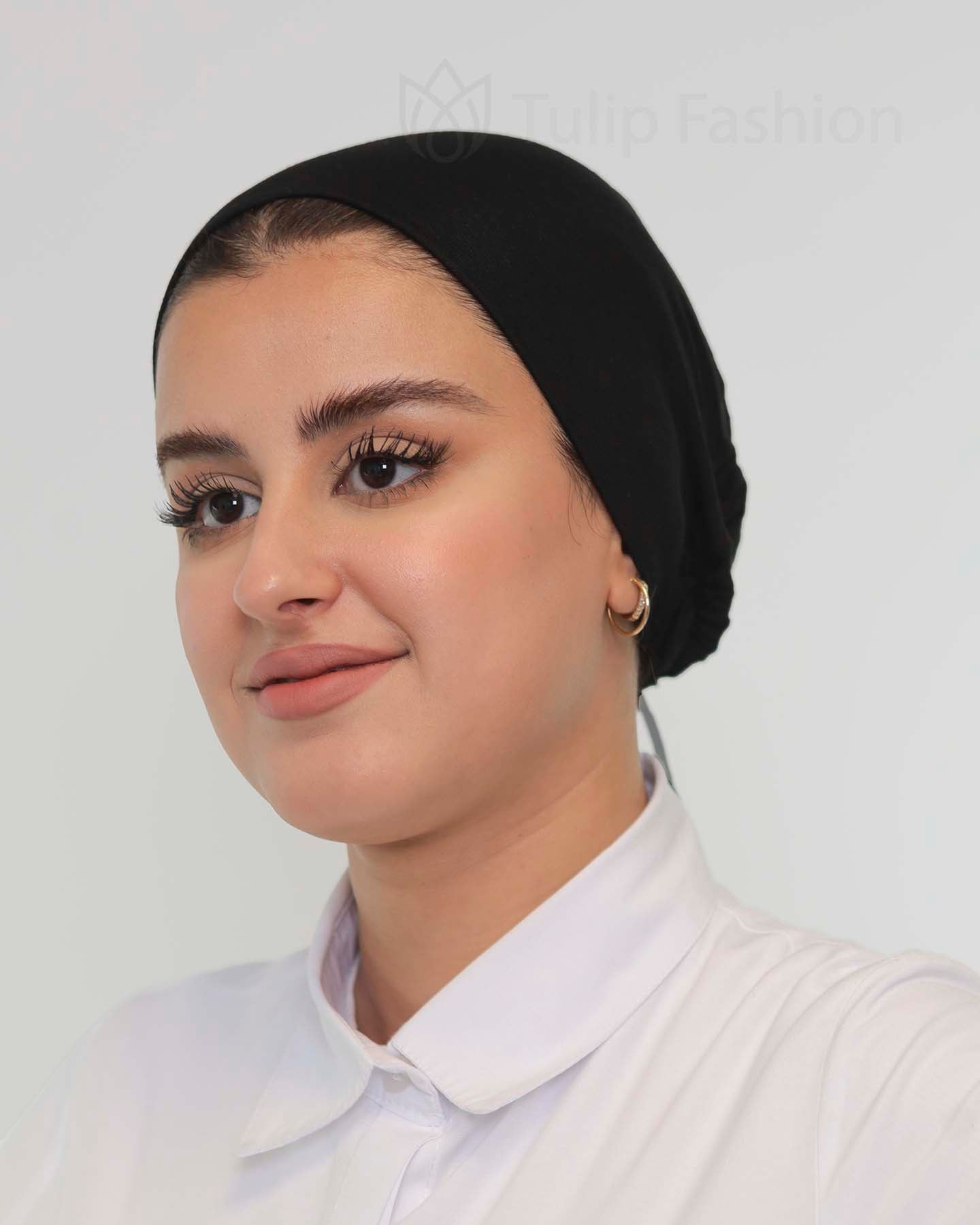 Underscarf - High elastic tie-back - Black