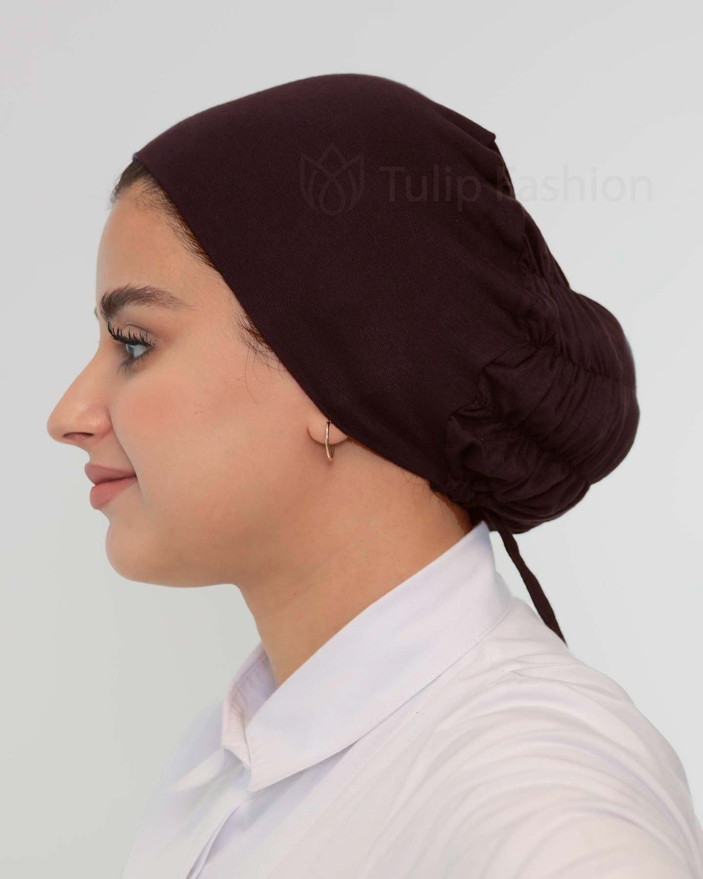 Underscarf - High elastic tie-back - Brown