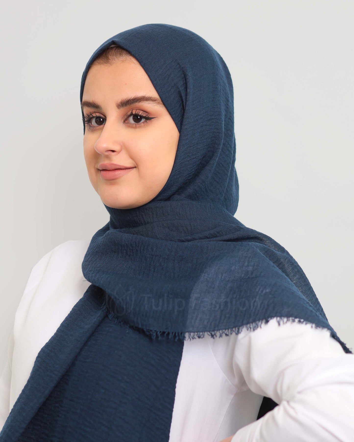 Hijab - Crinkle cotton - Midnight Blue