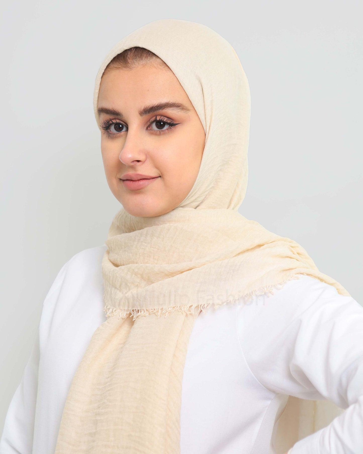 Hijab - Crinkle cotton - Light Beige