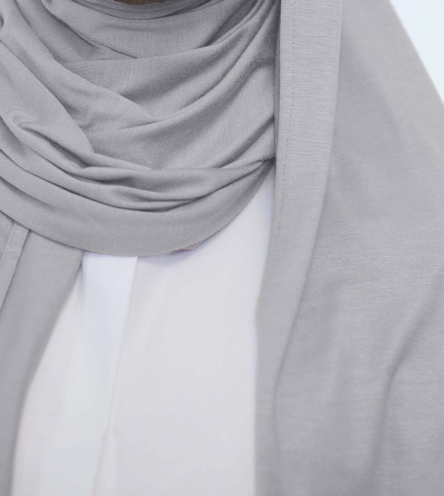 Premium Jersey Hijab - Light Gray