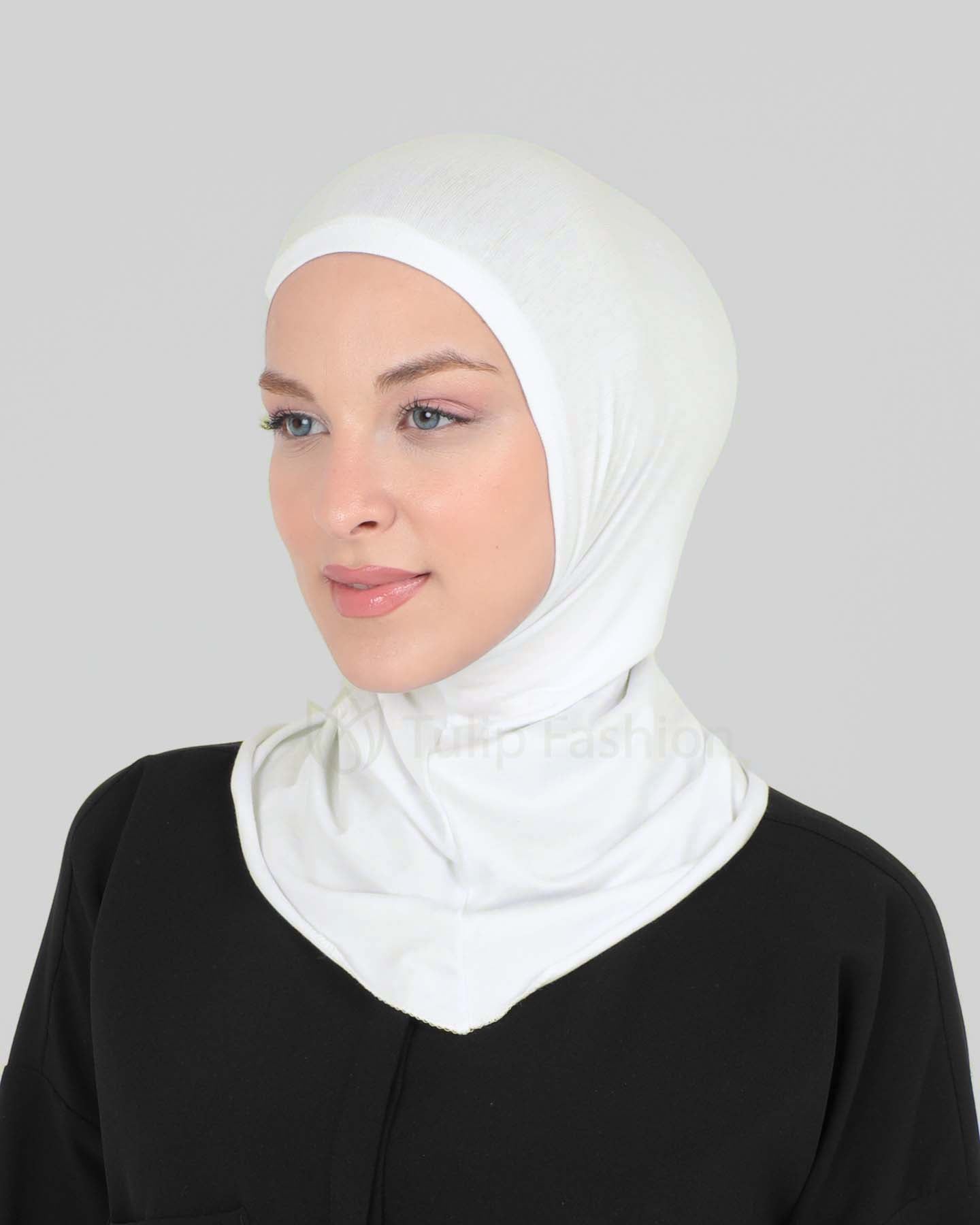 Hijab - Stretch Jersey One Piece - Off-White