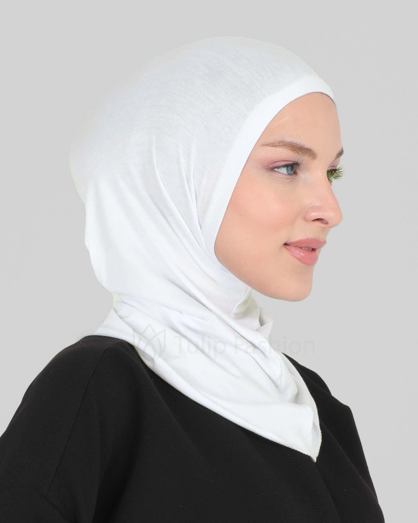 Hijab - Stretch Jersey One Piece - Off-White