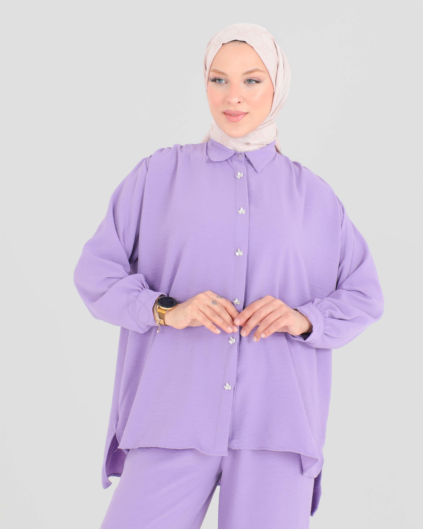 Shirt set with pants - Purple