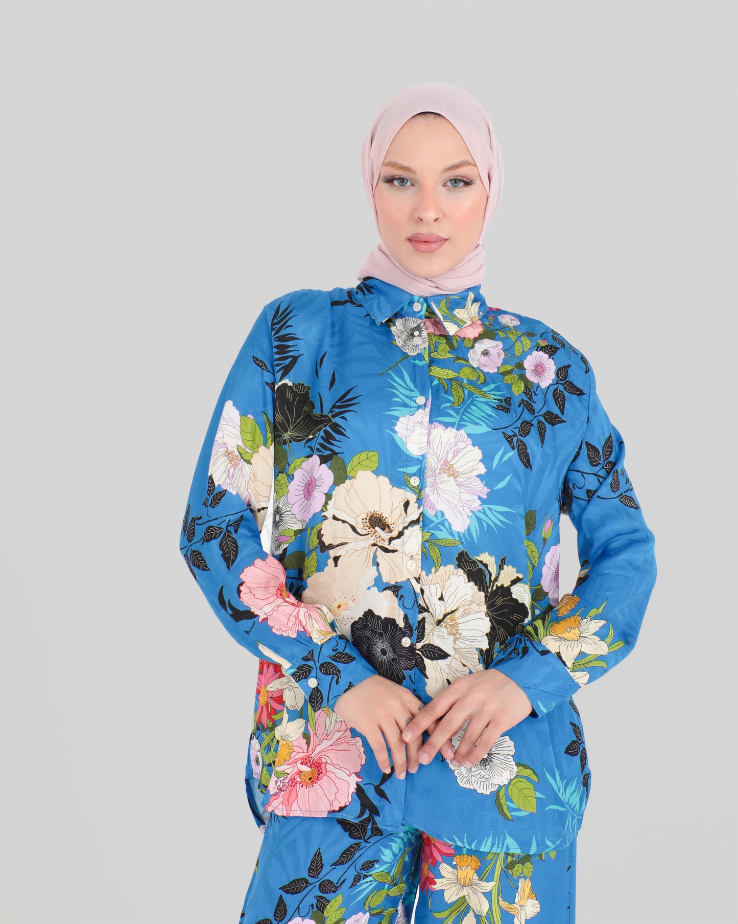 Shirt set with pants - Blue