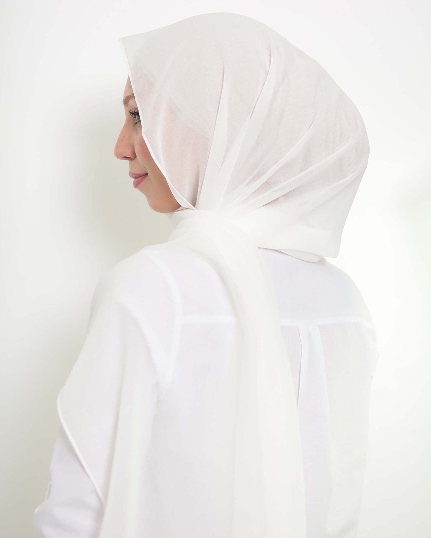 Hijab - The Daily Chiffon - Pearl White