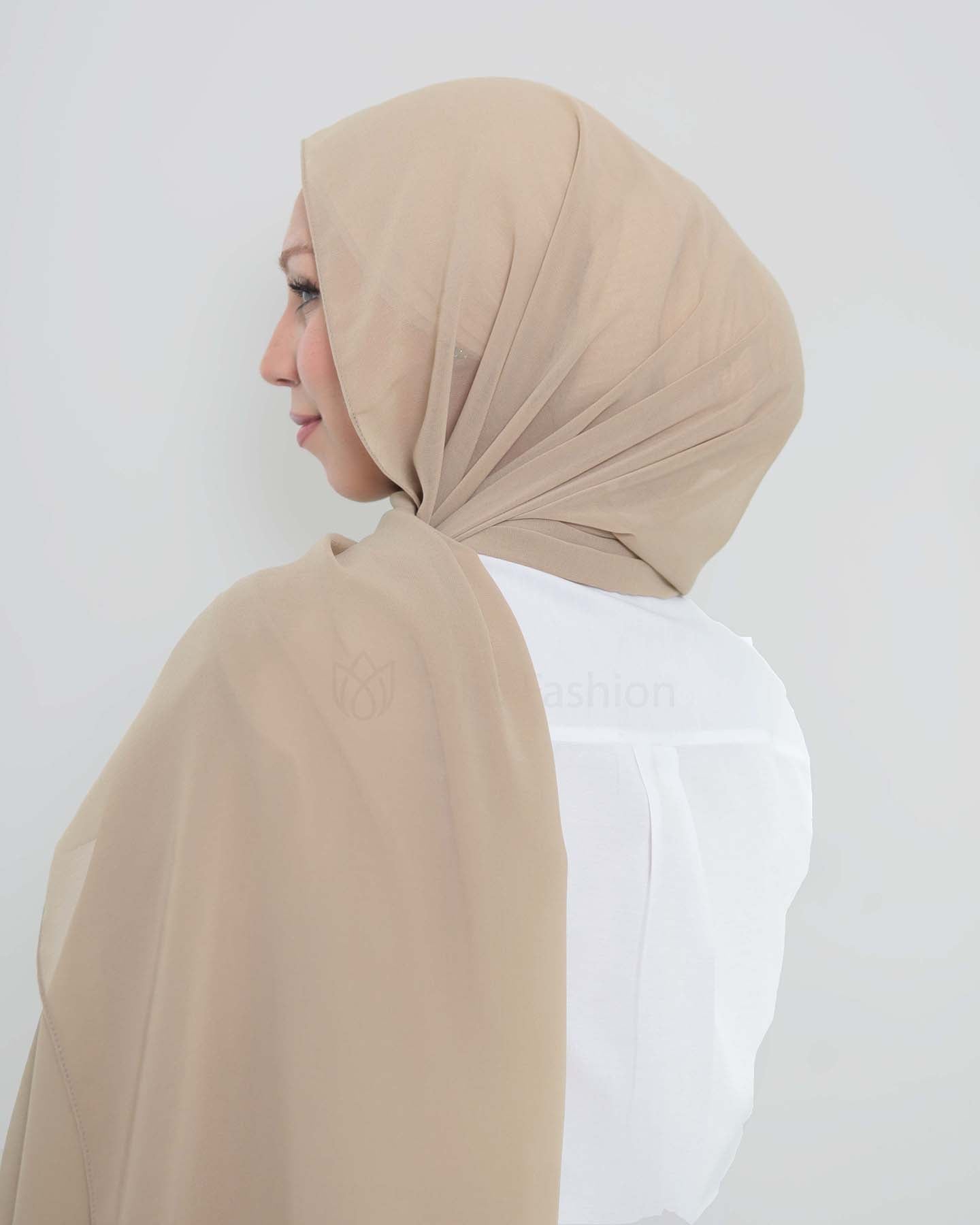 Hijab - The Daily Chiffon - Nude Beige