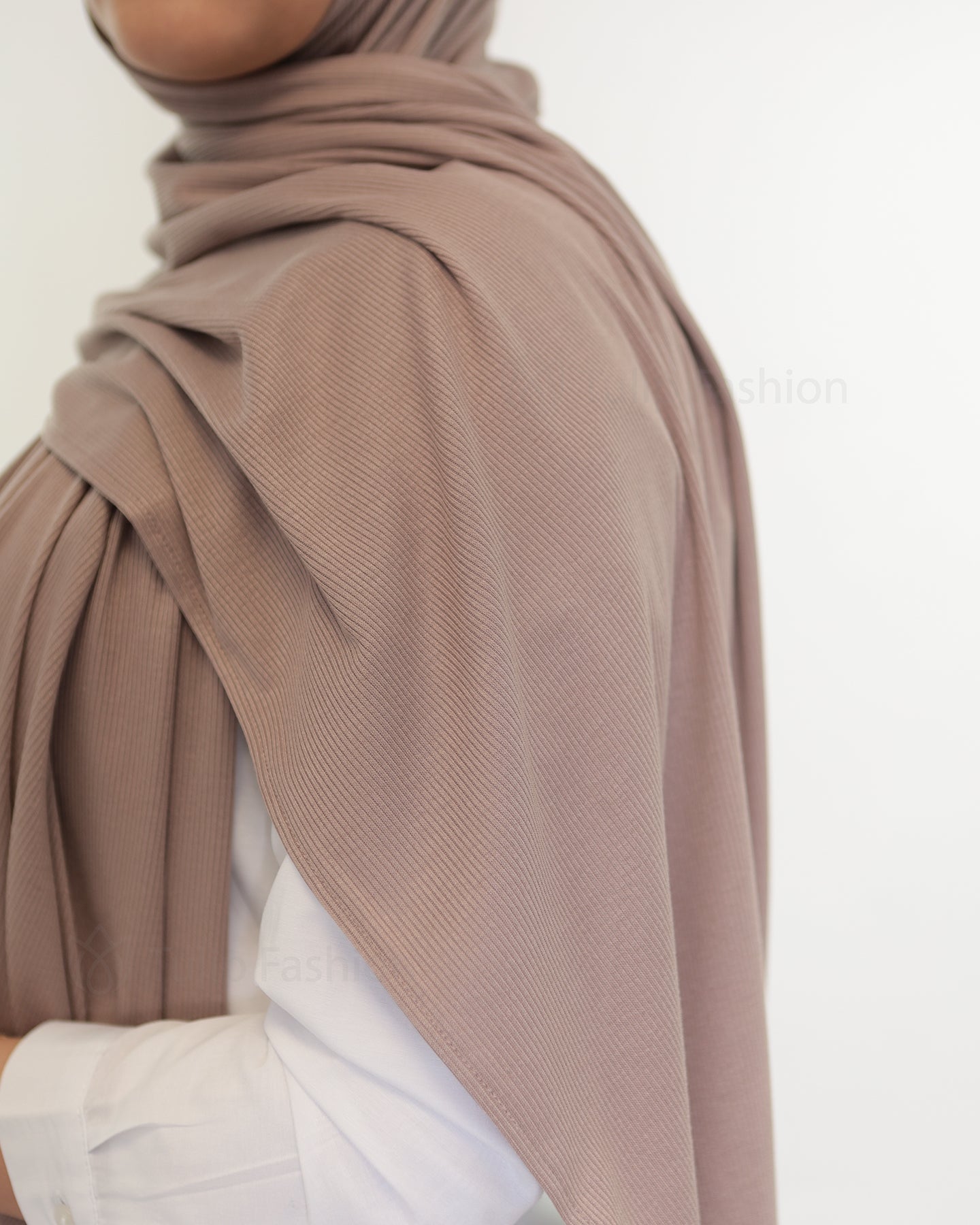 Hijab - Bamboo Ribbed Jersey - Old Mauve