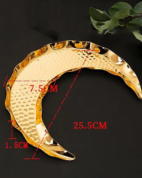 Ramadan Decoration - Tray - Gold Hilal