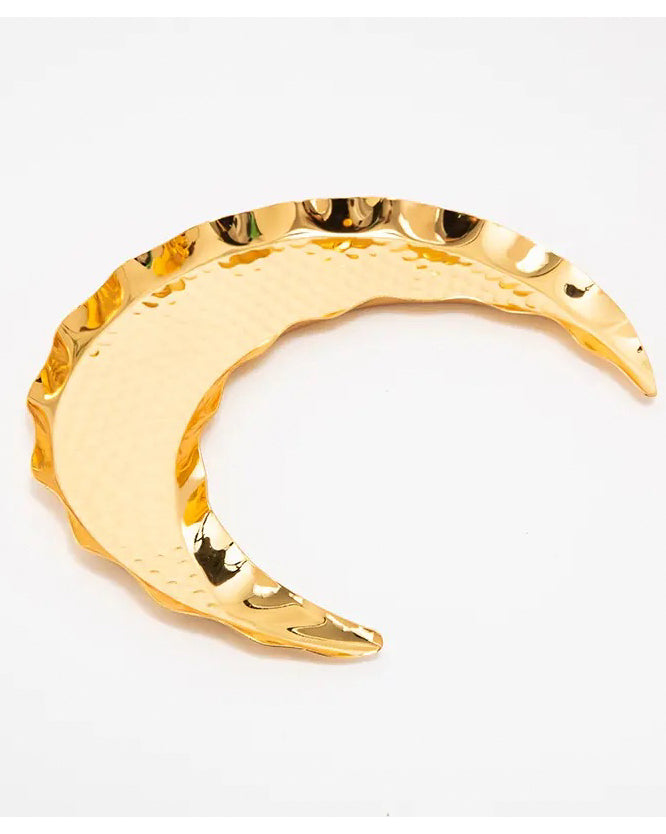 Ramadan Decoration - Tray - Gold Hilal