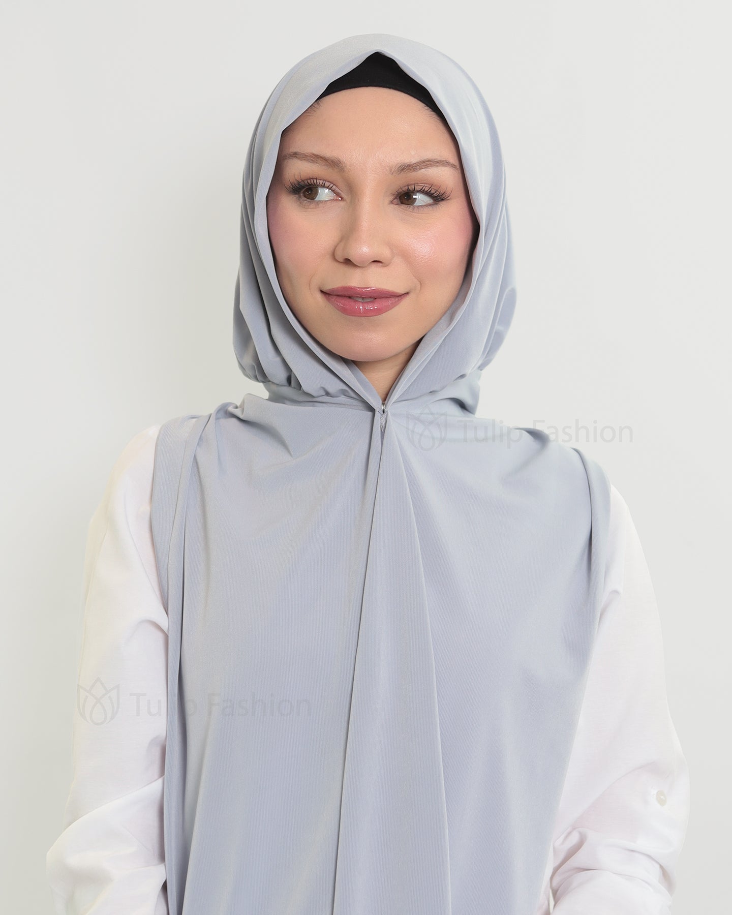 Hijab - Instant Lycra - Light Gray
