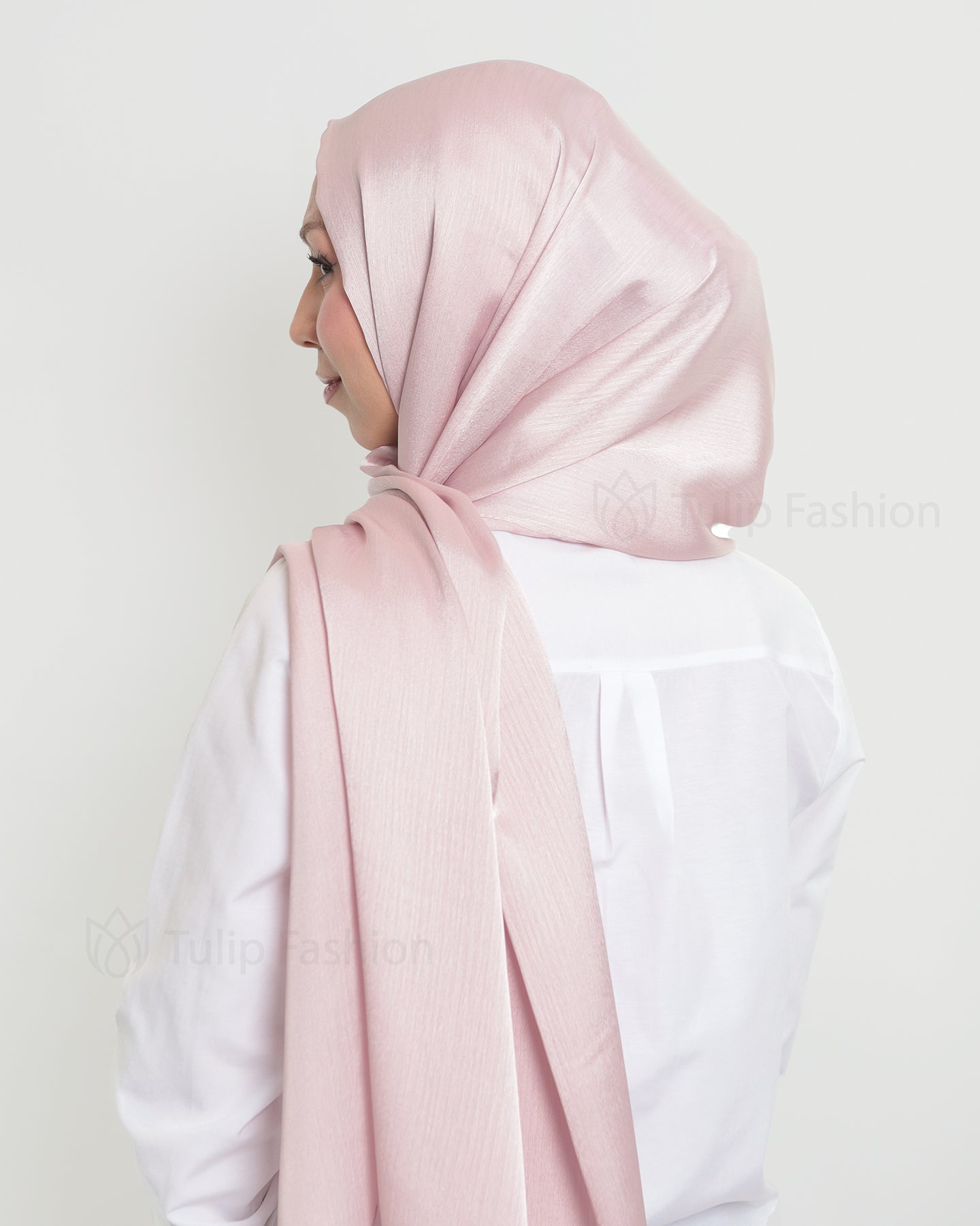Hijab - Metallic Satin - Light Purple