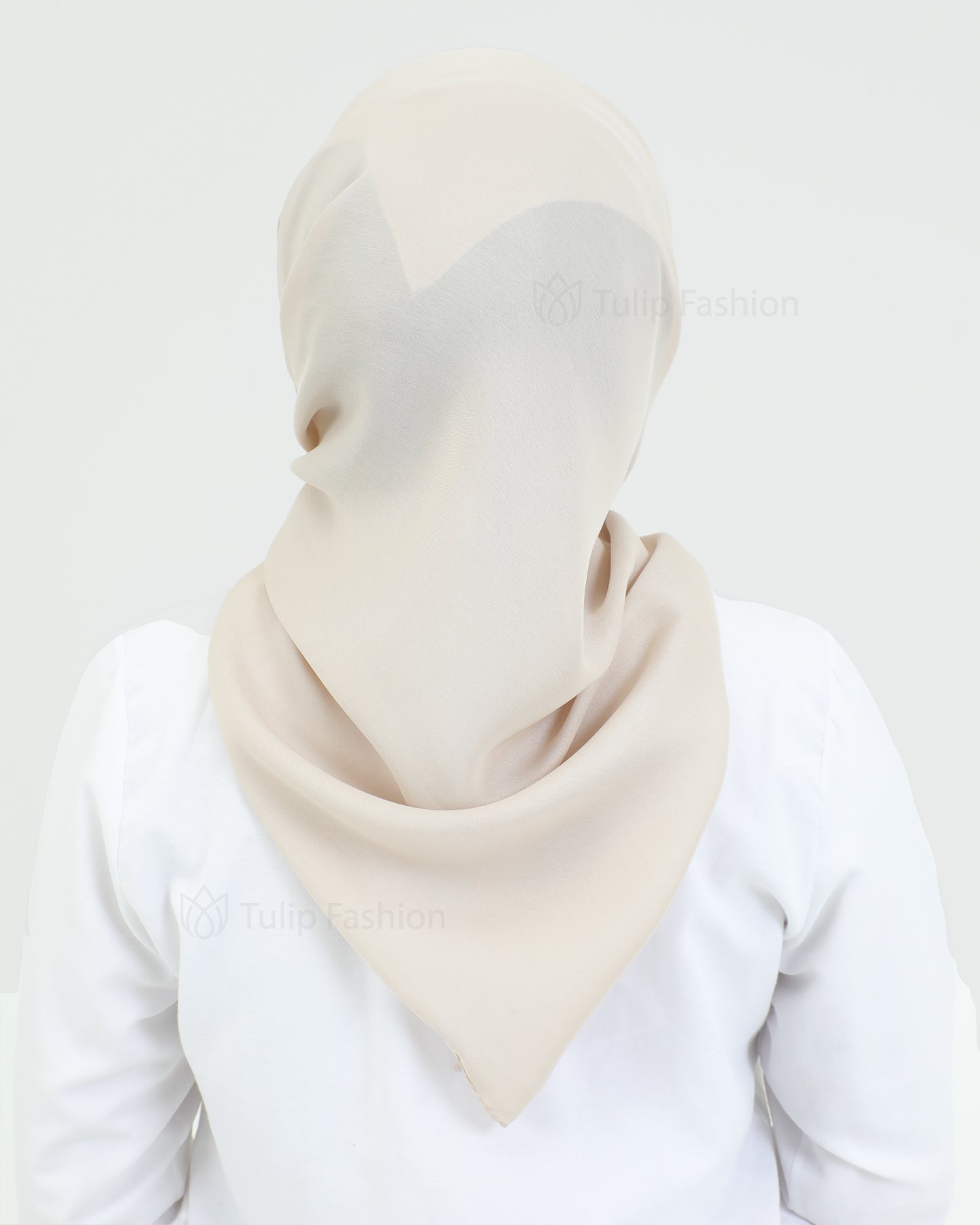 Hijab - Square Satin 95 cm - Beige