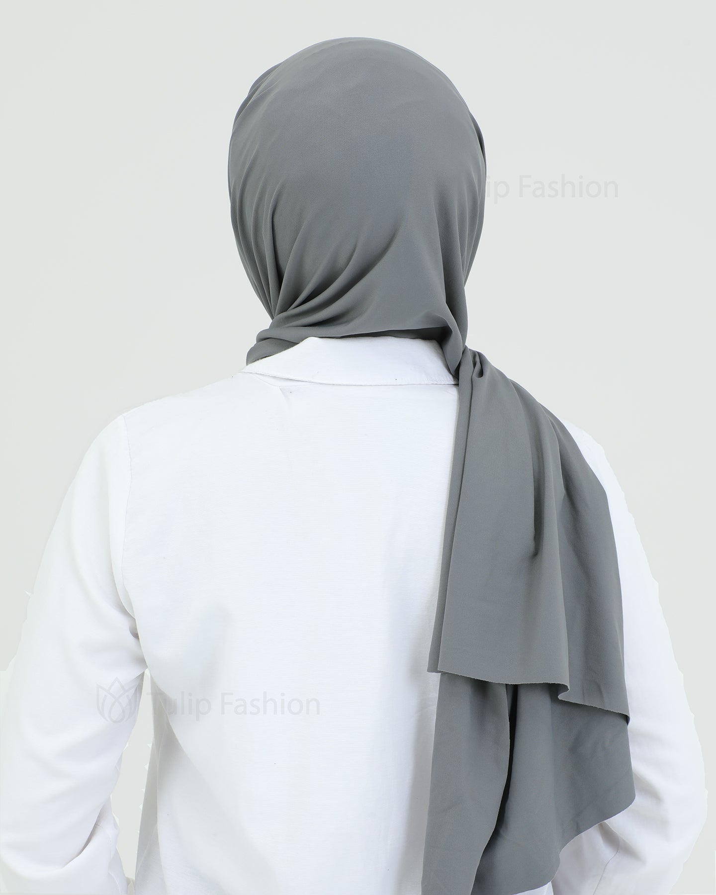 Hijab - Instant lycra with band - Dark Gray