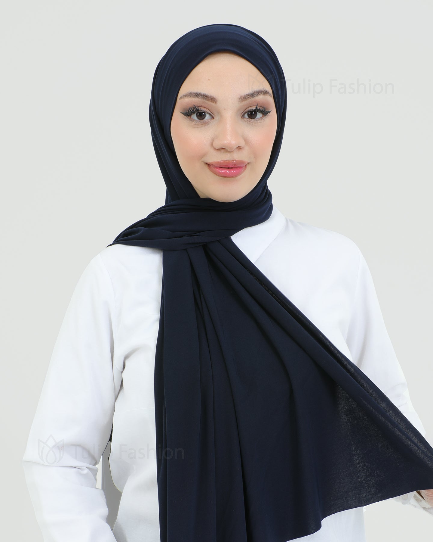 Hijab - Instant lycra with band - Midnight Blue