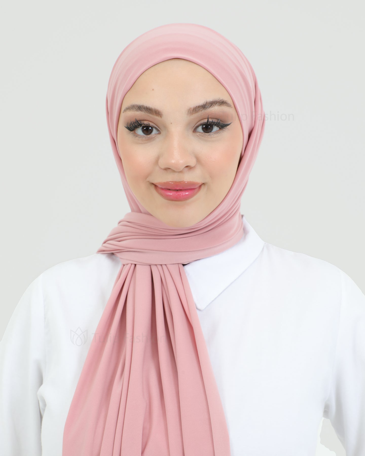 Hijab - Instant lycra with band - Light Pink