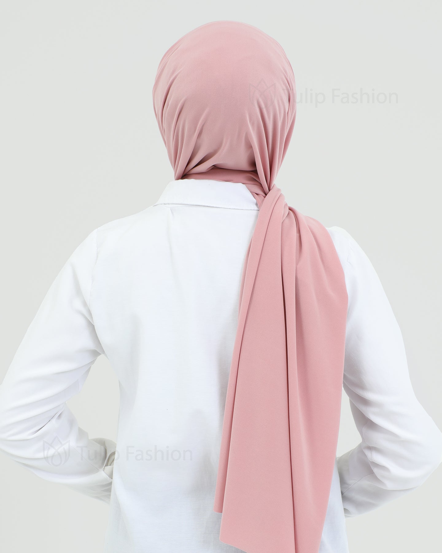 Hijab - Instant lycra with band - Light Pink