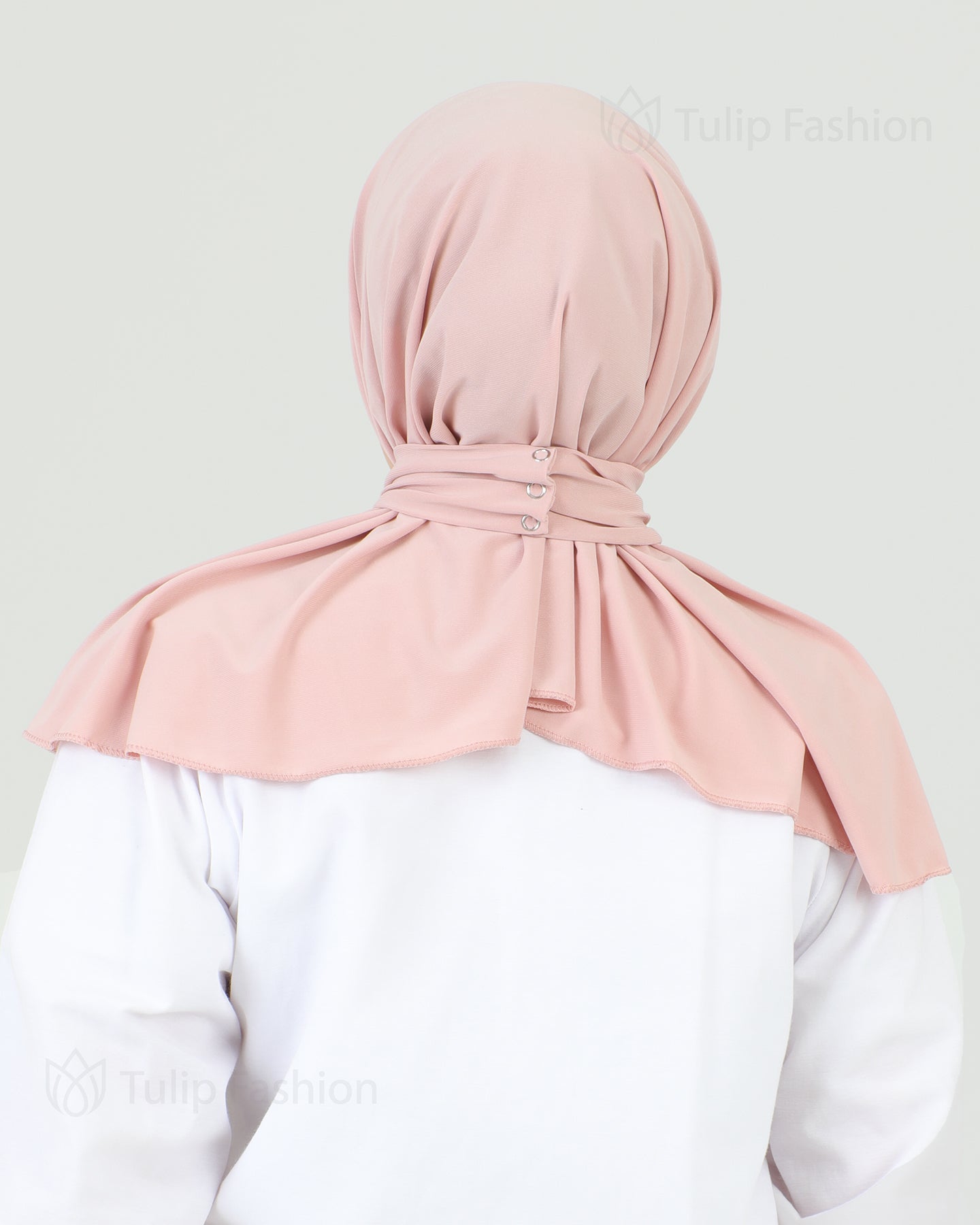 Hijab - Instant Lycra Leaf - Pink