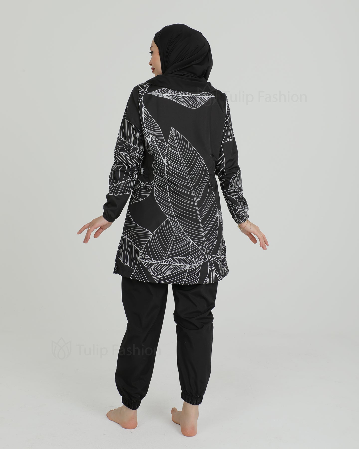 Muslim Swimsuit with hijab - Black