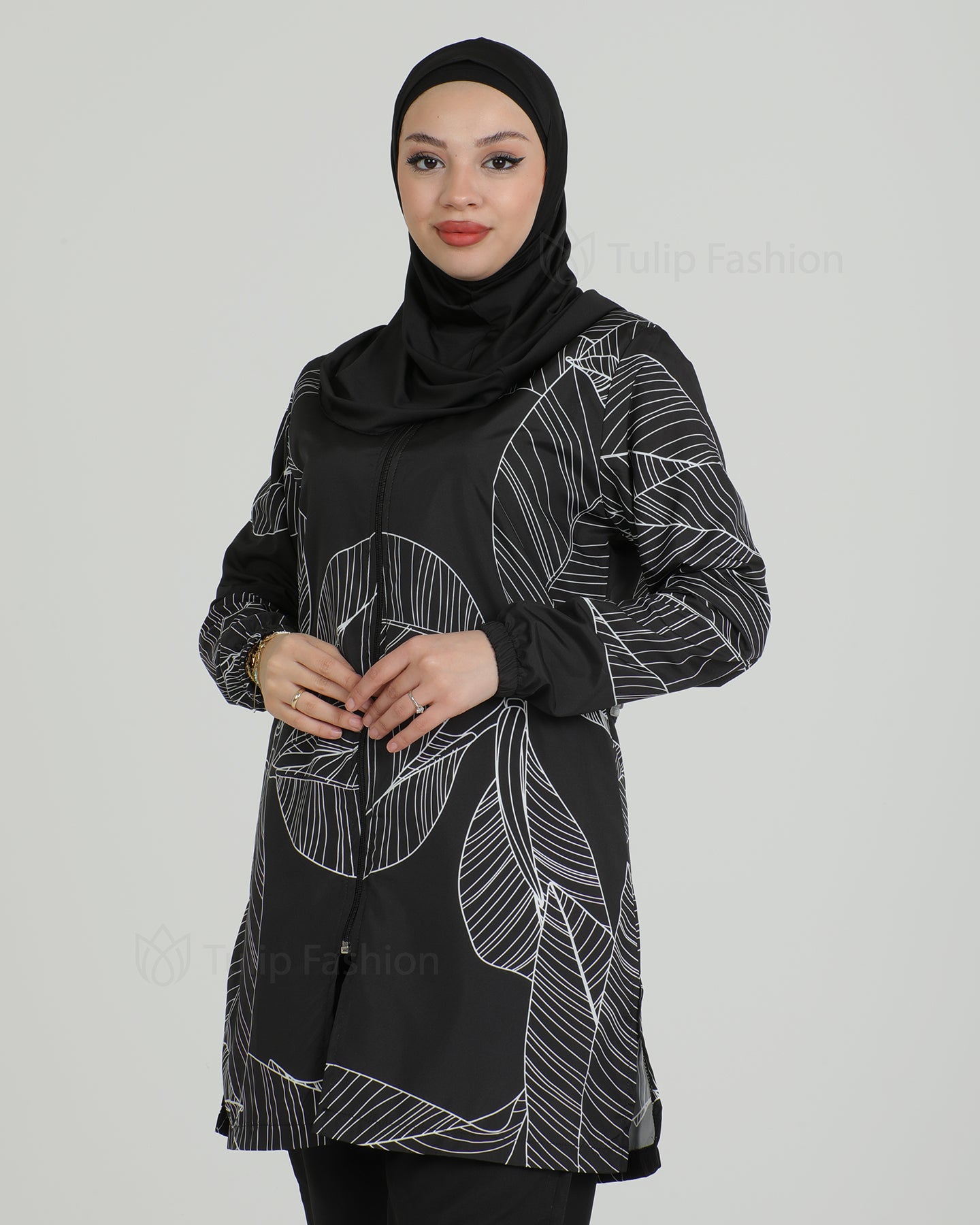 Muslim Swimsuit with hijab - Black