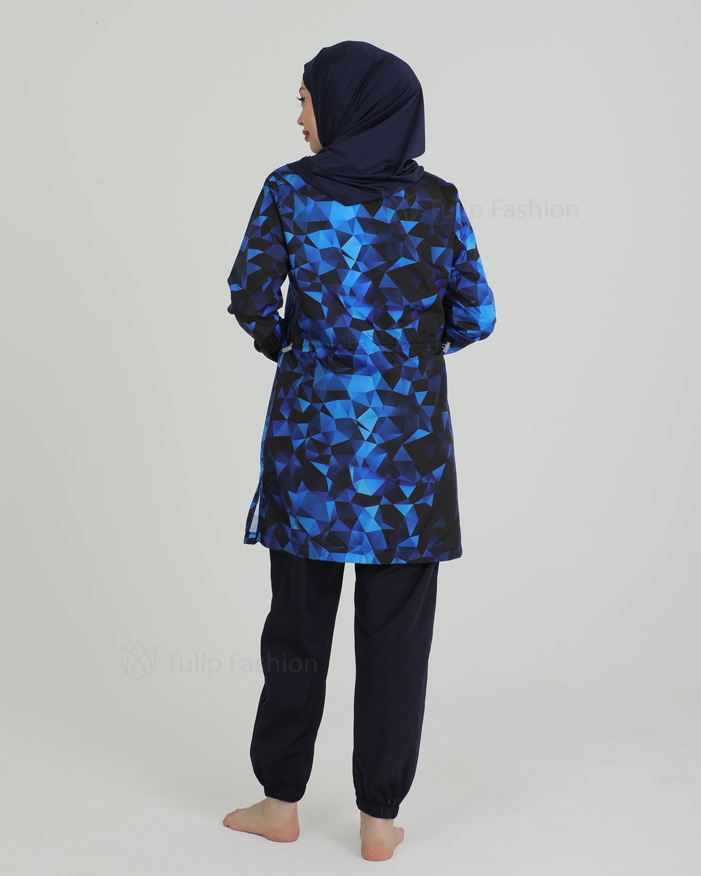 Muslim Swimsuit with hijab - Midnight Blue