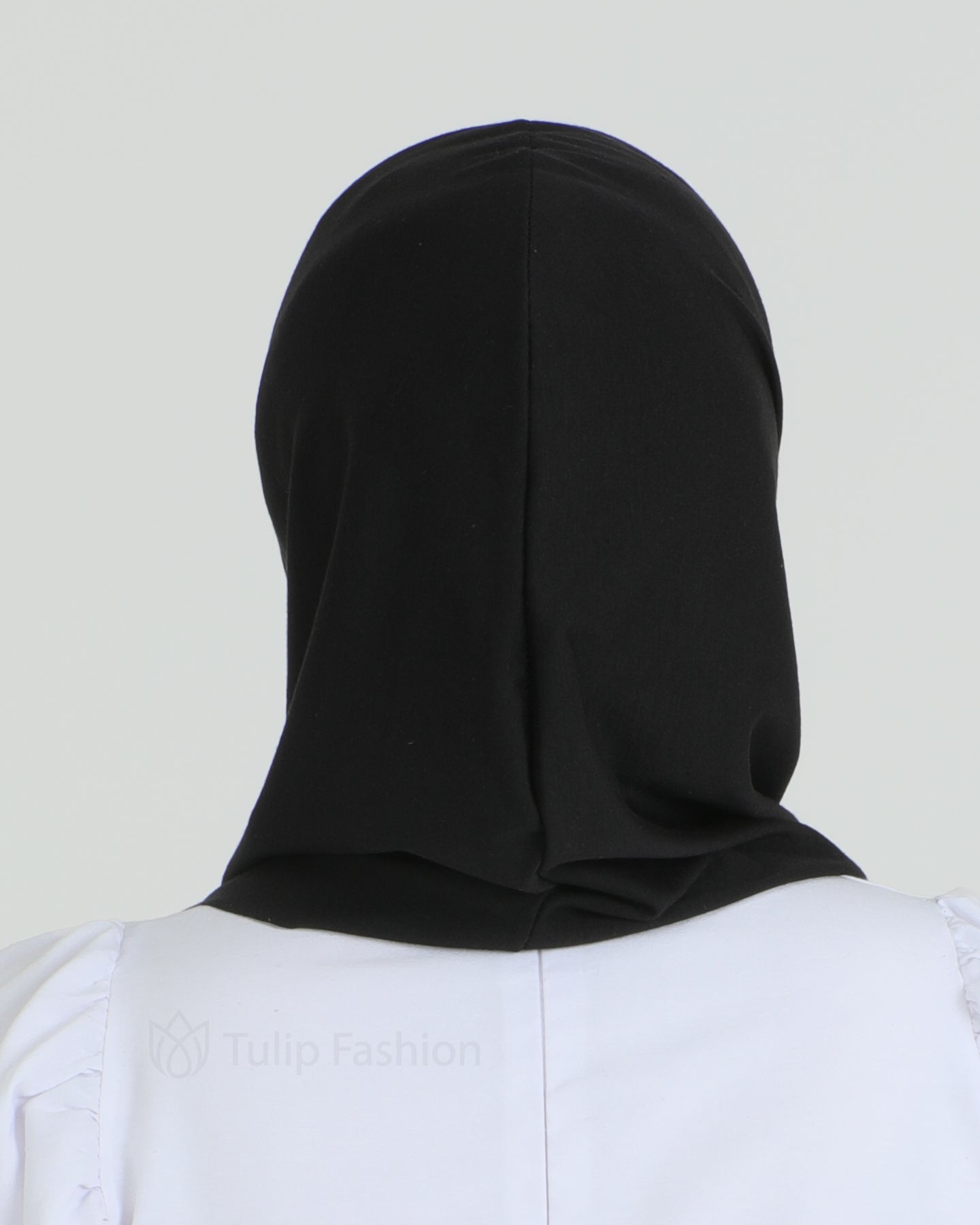 Hijab - Jersey Stripes One Piece - Black