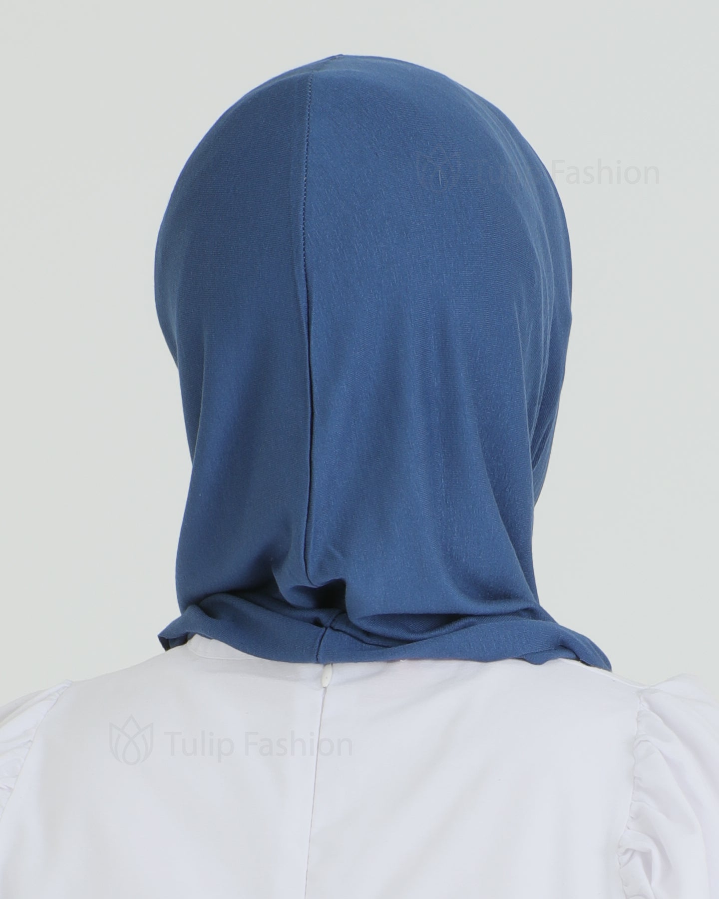 Hijab - Jersey Stripes One Piece - Royal Blue