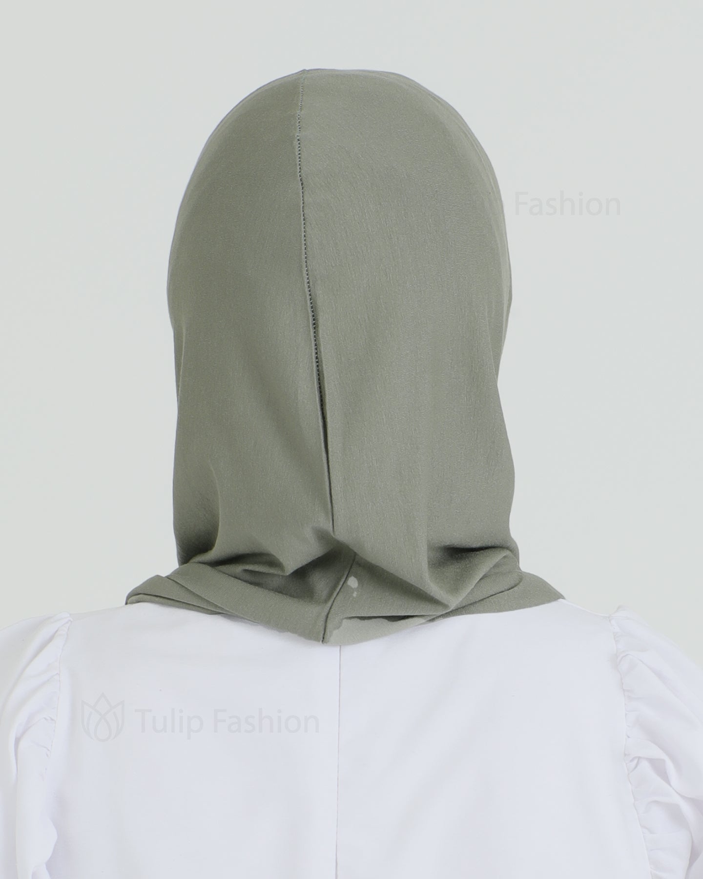 Hijab - Jersey Stripes One Piece - Pistachio Green