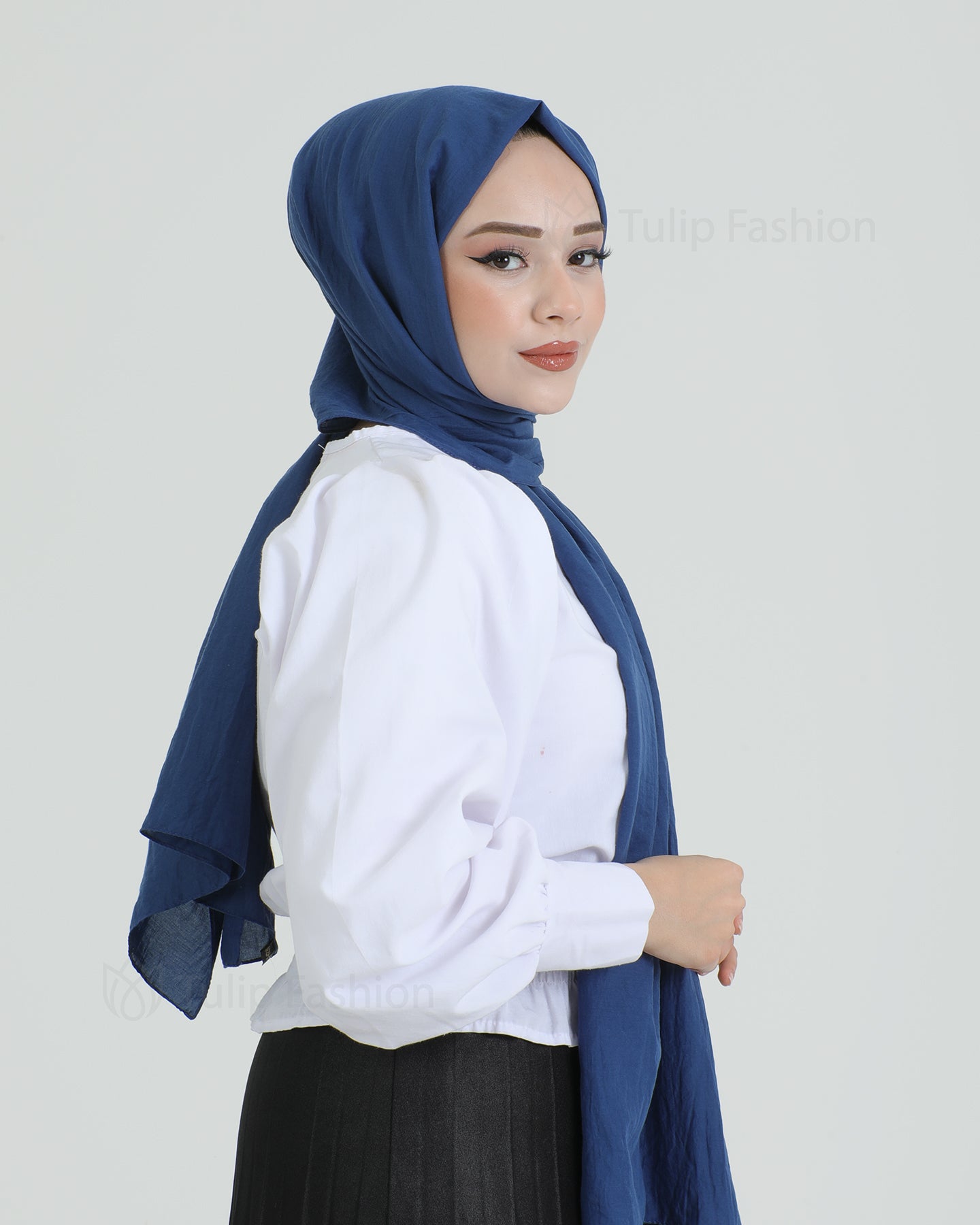 Hijab - Woven - Royal Blue
