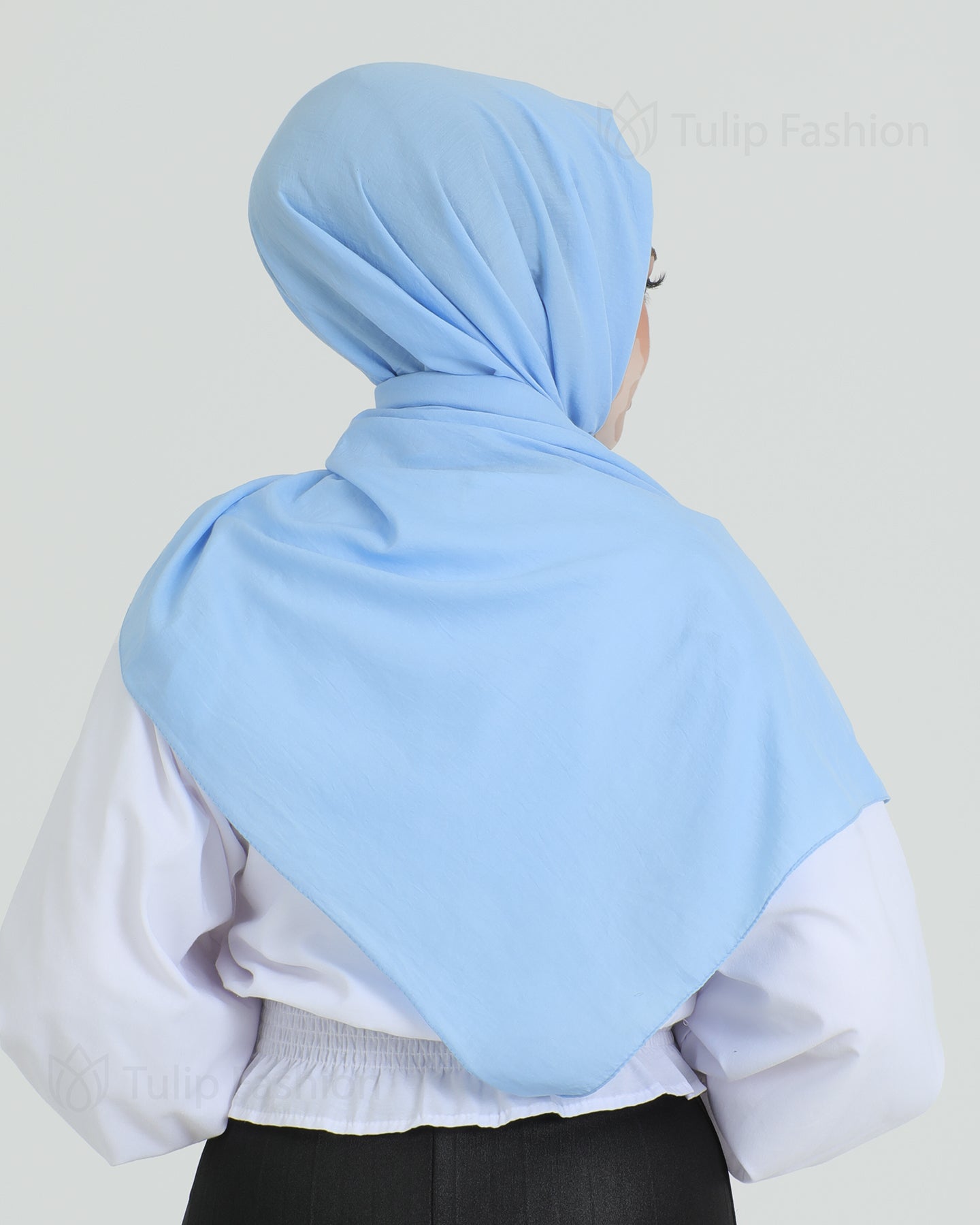 Hijab - Woven - Sky Blue