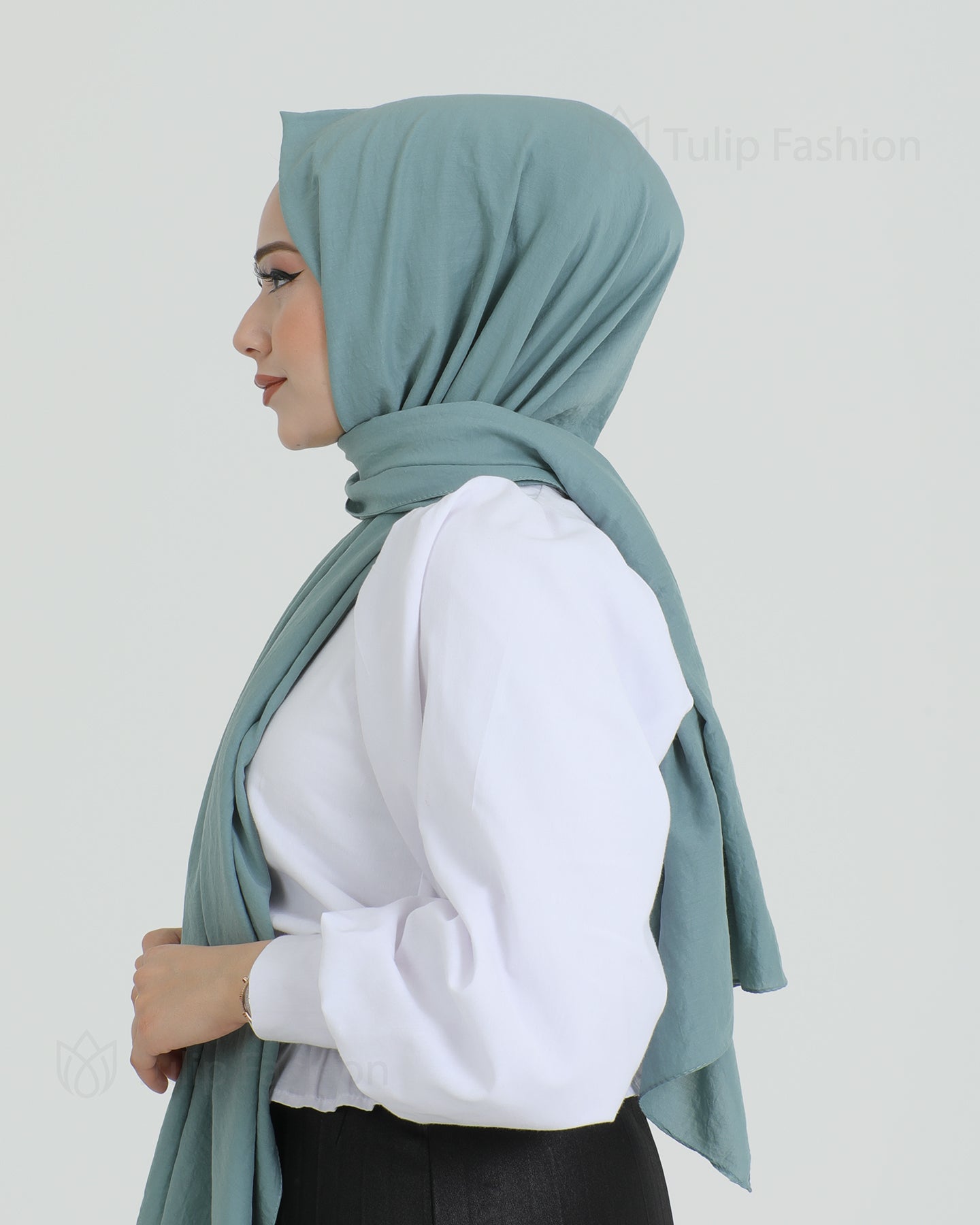 Hijab - Woven - Pistachio green