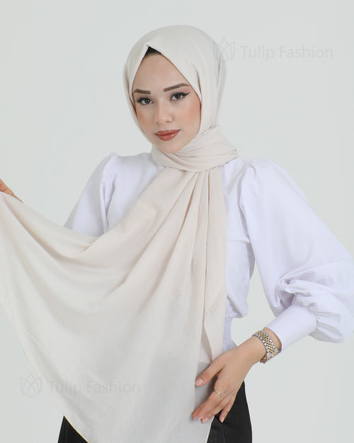 Hijab - Woven - Light Beige
