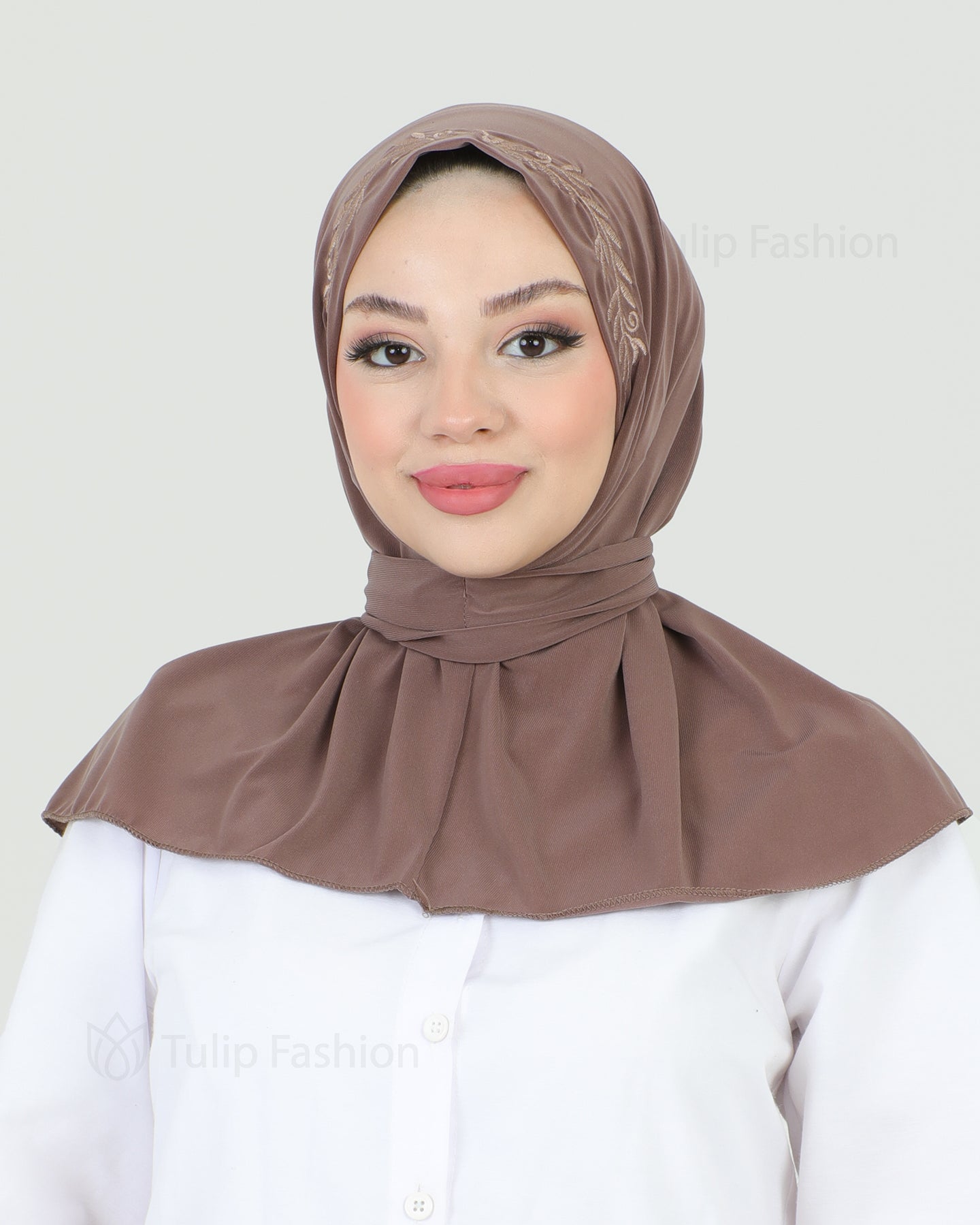Hijab - Instant Lycra Leaf - Old Mauve
