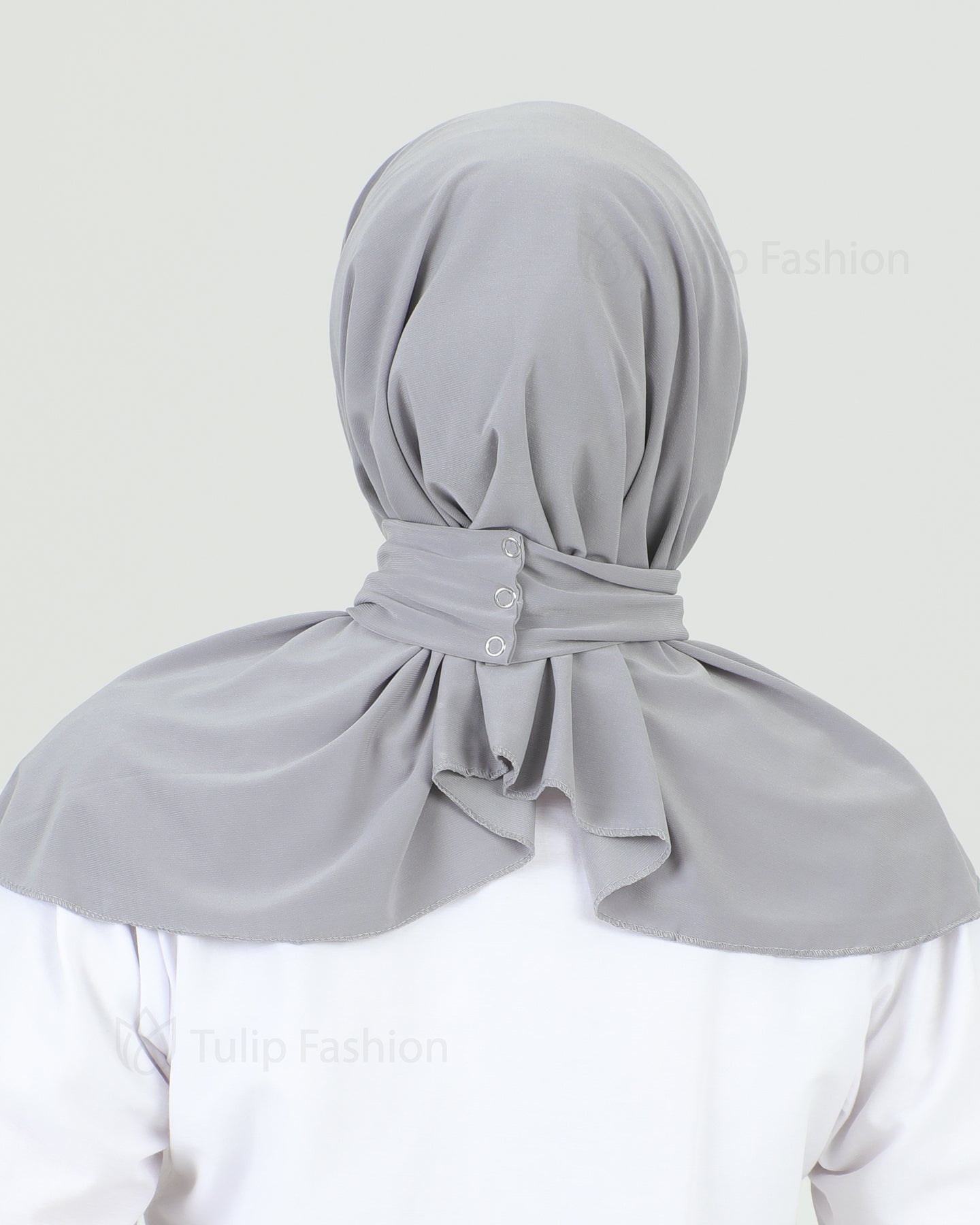 Hijab - Instant Lycra Leaf - Light Gray