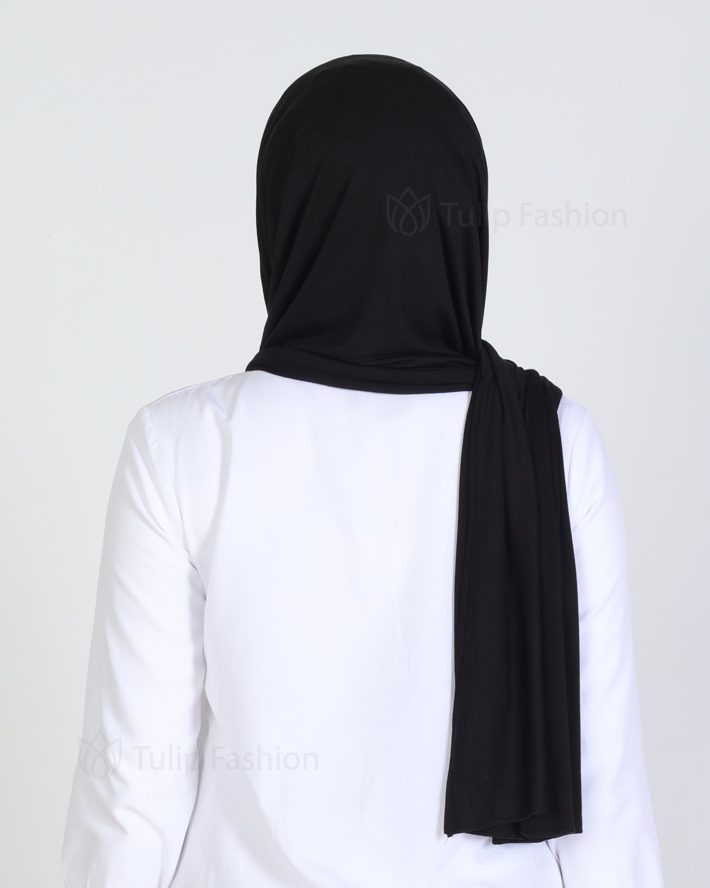Hijab - Jersey with band - Black