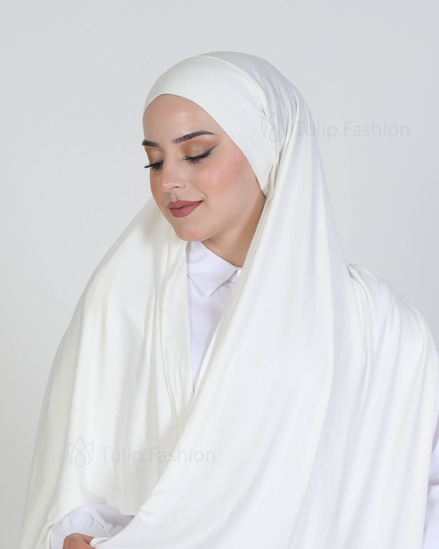 Hijab - Jersey with band - Off-White