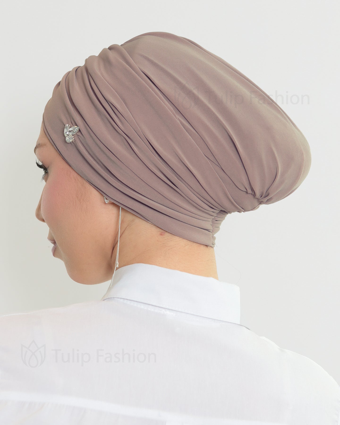 Turban - Jade - Old Mauve