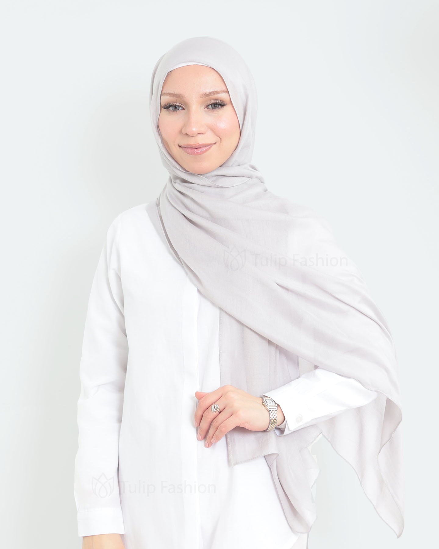 Hijab - Thin Modal - Light Gray