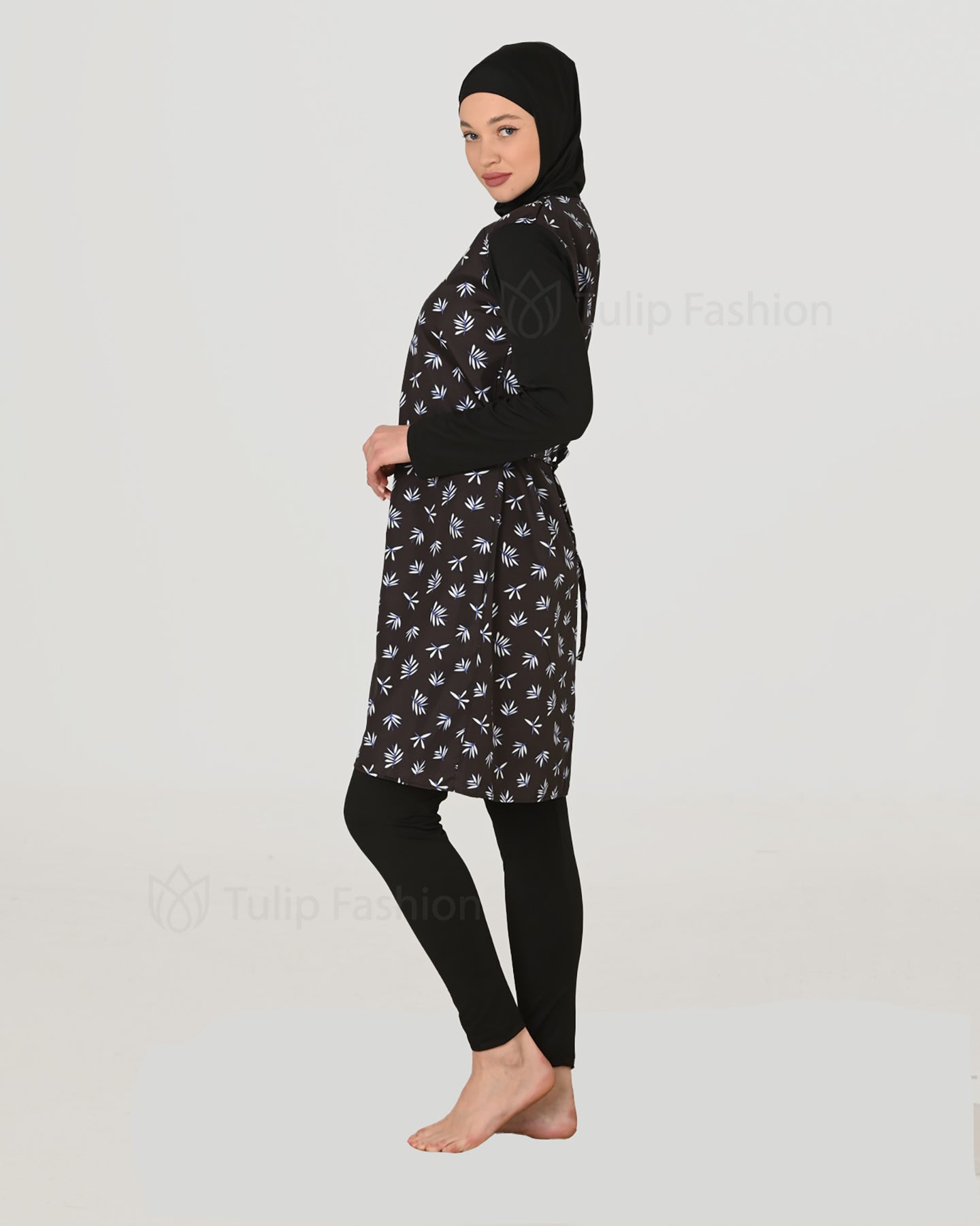 Muslim Swimsuit with Hijab - Black