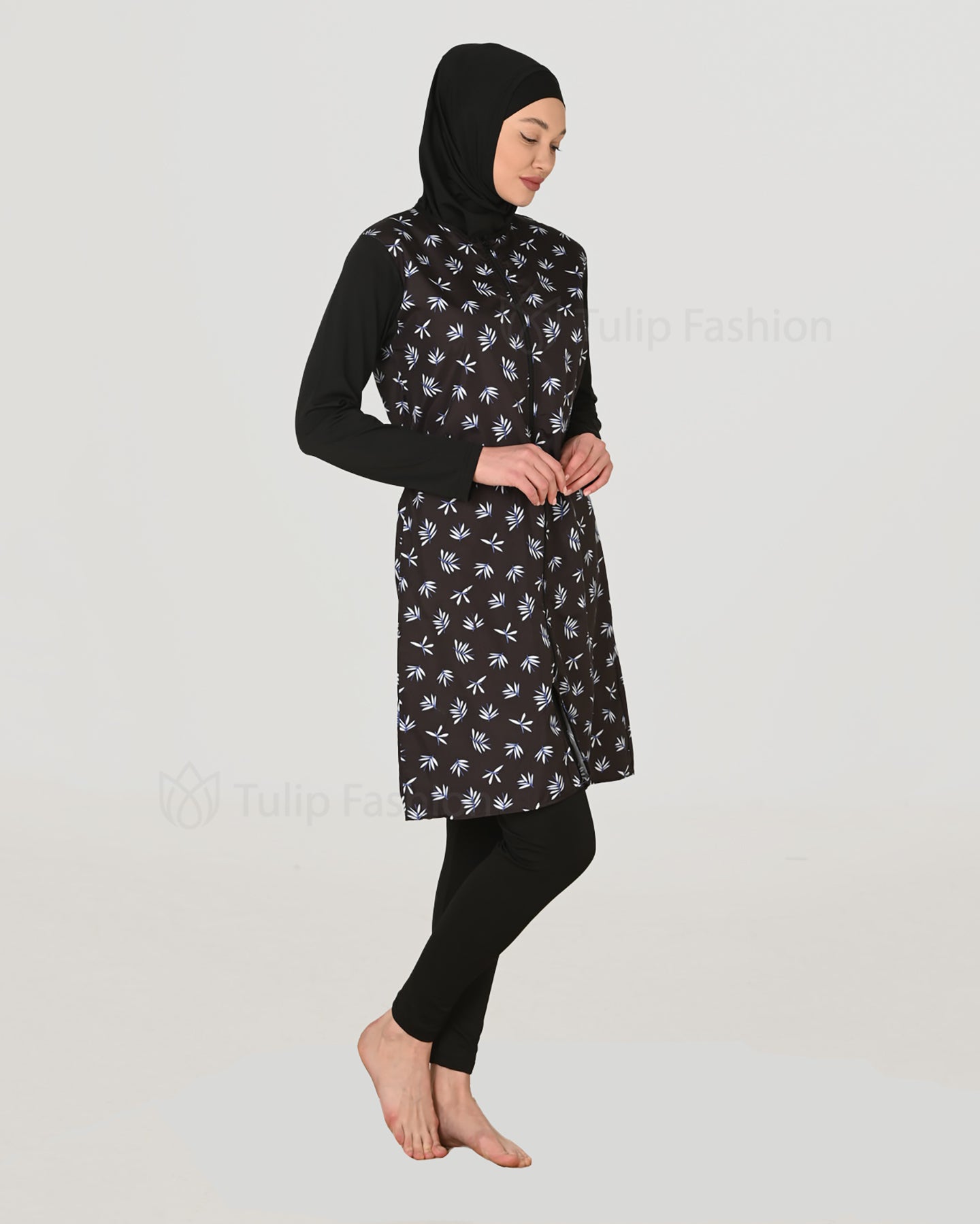 Muslim Swimsuit with Hijab - Black