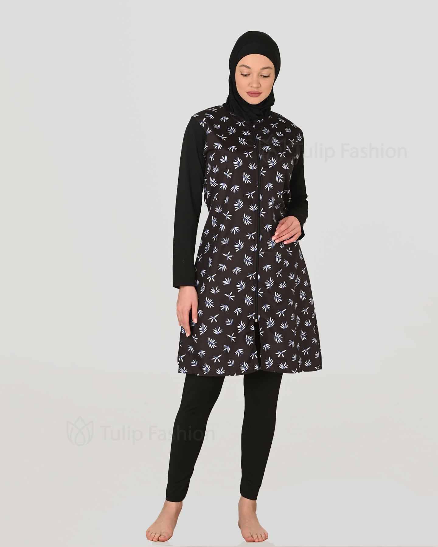 Muslim Swimsuit with Hijab - Black