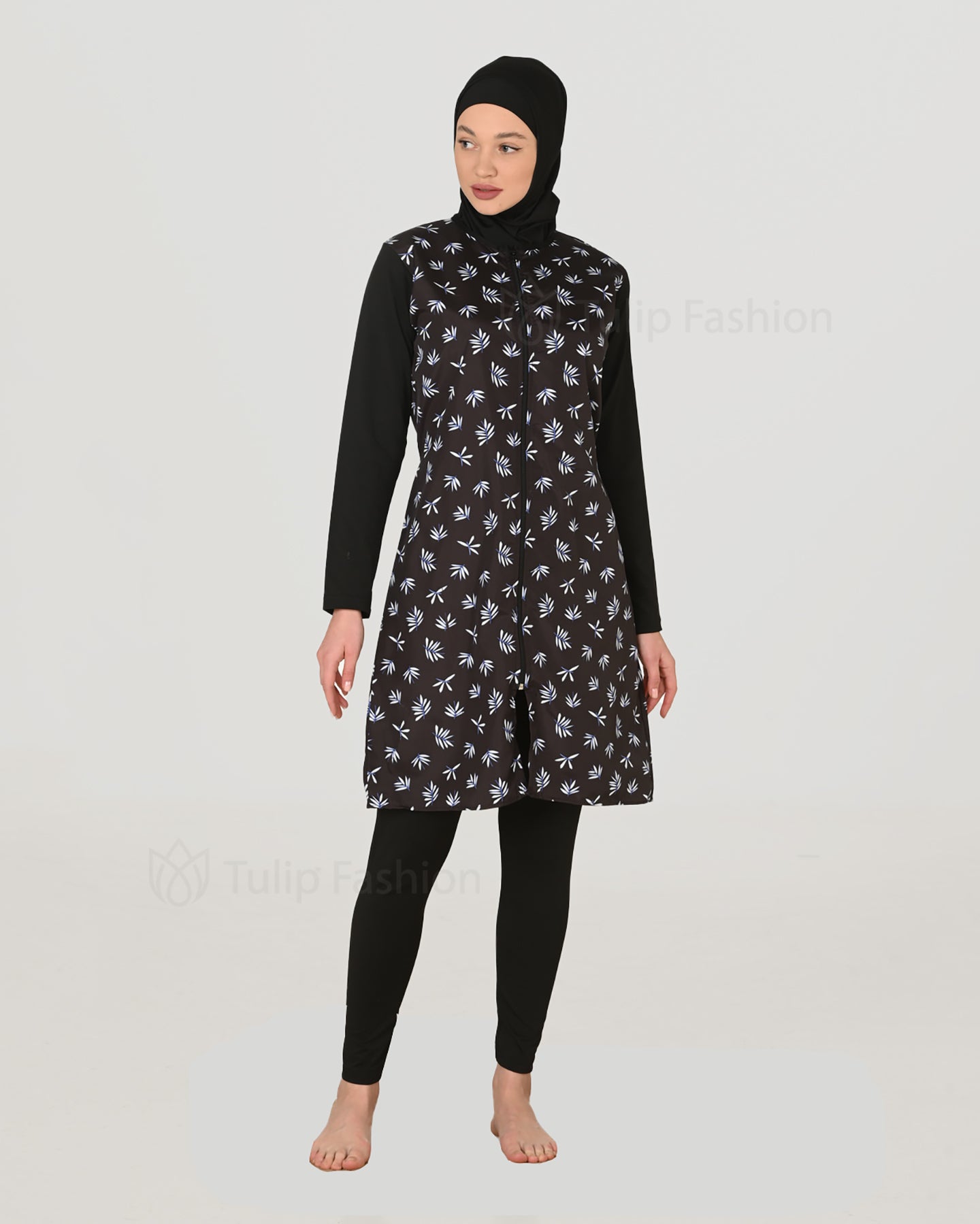 Muslim Swimsuit with Hijab - Black