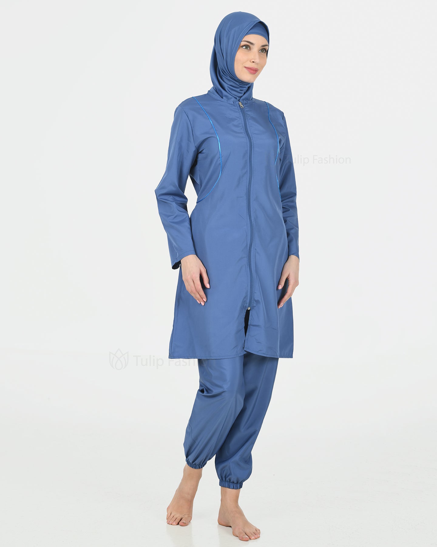 Muslim Swimsuit with hijab - Blue