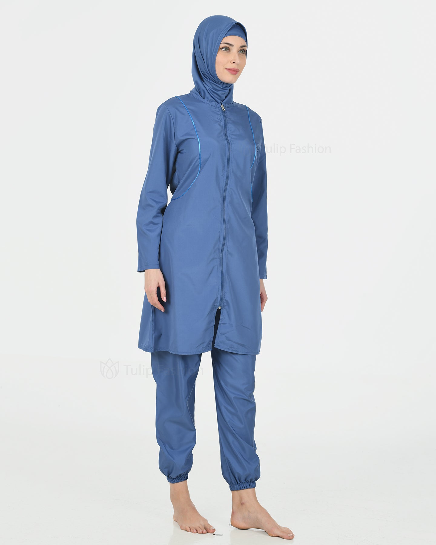 Muslim Swimsuit with hijab - Blue