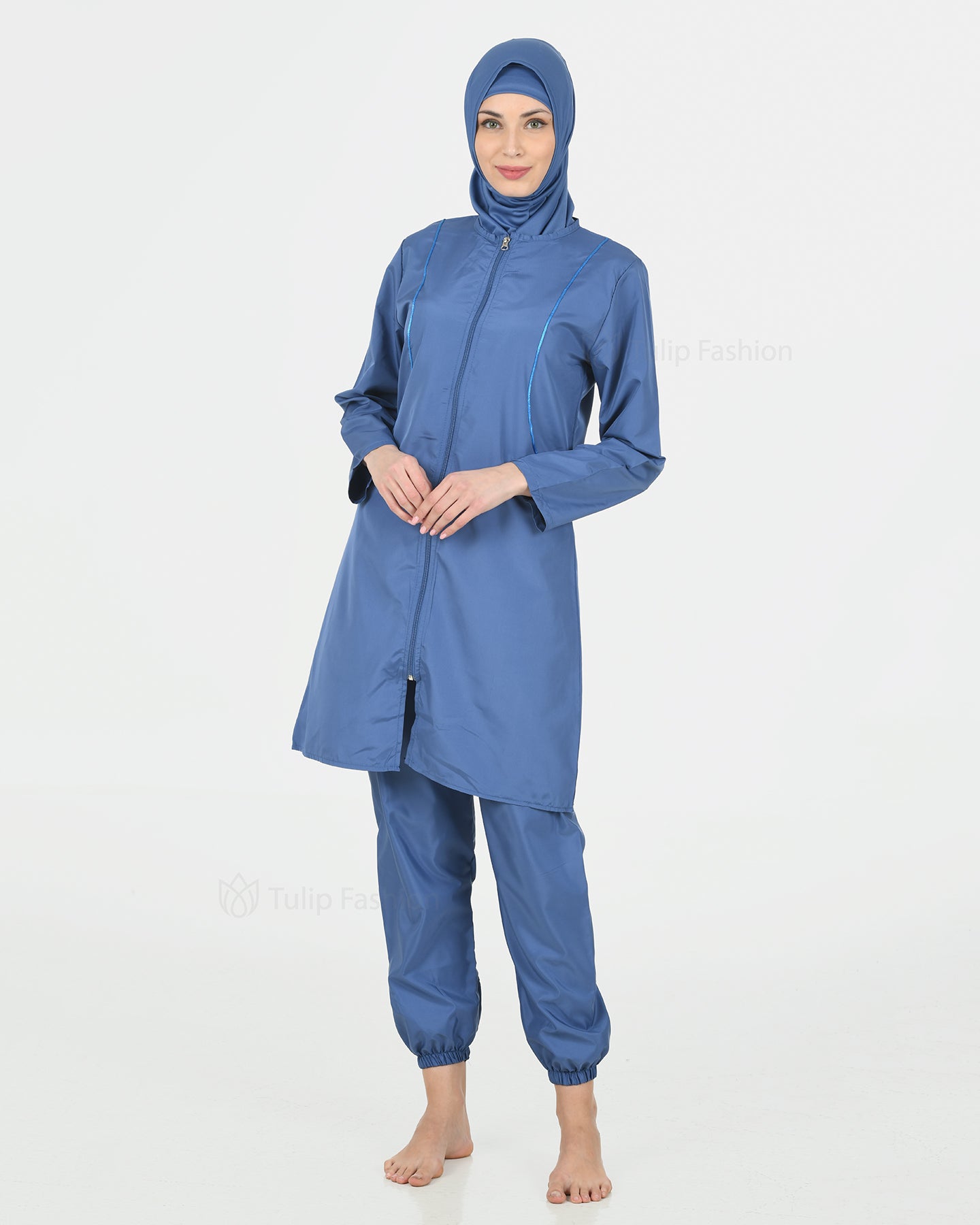 Muslim Swimsuit with hijab - Blue