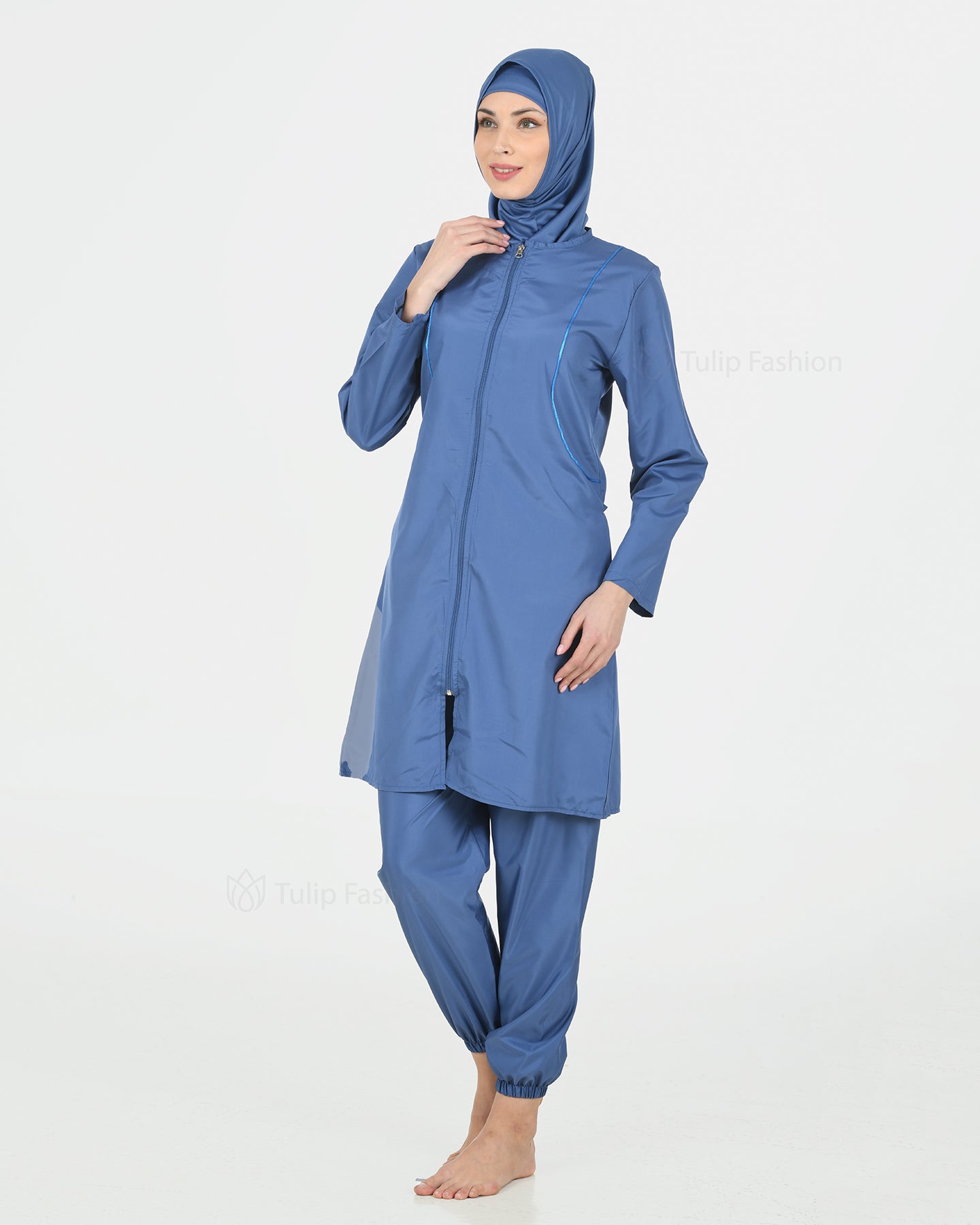 Muslim Swimsuit with hijab - Blue